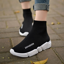 Load image into Gallery viewer, Light High Top New Breathable Flying Socks Shoes Women Sports Elastic Socks Sneakers Woman Ladies Flat Running Walking Shoes